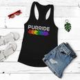 Purride Cat Lover Pride Month Gay Rights Rainbow Cat Cute Gift Women Flowy Tank