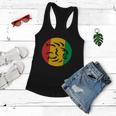 Rasta Lion Head Reggae Dub Step Music Dance Tshirt Women Flowy Tank
