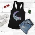 Relaxing Astronaut On The Moon Women Flowy Tank