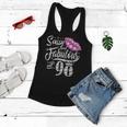 Sassy And Fabulous At 90 Years Old 90Th Birthday Crown Lips Women Flowy Tank