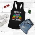 Sounds Gay Im In Rainbow Cat Pride Retro Cat Gay Funny Gift Women Flowy Tank
