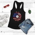 Sunflower American Flag 4Th Of July Independence Day Patriotic Women Flowy Tank