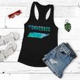 Tennessee Map Colorful Isolated Tennessee State Map In Watercolor United States Women Flowy Tank