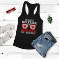 The Canadian Is Here Funny Canada Day Maple Leaf Proud Women Flowy Tank