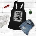 Thick Thigh And Spooky Vibes Happy Halloween Scary Bleached Women Flowy Tank
