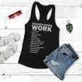 Thoughts During Work Funny Women Flowy Tank