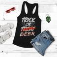 Trick Or Beer - Trick Or Treating Halloween Beer Drinkers Women Flowy Tank