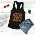 Trick Or Treat Halloween Quote Women Flowy Tank