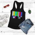 Tv Colors Bars Organic Screen Retro Women Flowy Tank