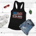 Ultra Maga Distressed United States Of America Usa Flag Tshirt Women Flowy Tank