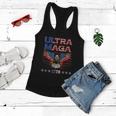 Ultra Mega Eagle 2022 Ultra Maga Tee American Flag Eagle Tshirt Women Flowy Tank