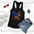 Usa Bald Eagle Flag Drip 4Th Of July Women Flowy Tank