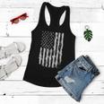 Usa Flag Patriotic 4Th Of July Tattered American Flag Gift Women Flowy Tank