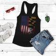 Usa Maryland Flag Women Flowy Tank