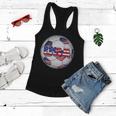 Usa Soccer Team Ball Women Flowy Tank