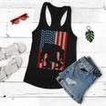 Vintage Bigfoot American Flag Tshirt Women Flowy Tank