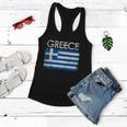 Vintage Greece Greek Flag Pride Gift Women Flowy Tank