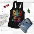 Wild About Kindergarten Funny Zoo Back To School First Day Of School Women Flowy Tank