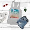 70 Years Of Being Awesome 70Th Birthday Time Breakdown Women Flowy Tank