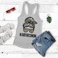 Air Force Mom Messy Bun Sunglasses Military Mom Mothers Day Women Flowy Tank