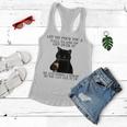 Black Cat Let Me Pour You A Tall Glass Of Get Over It Gifts V2 Women Flowy Tank