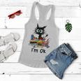Cats Im Ok Funny Quilting Love Cats Women Flowy Tank