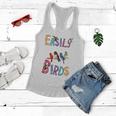 Easily Distracted By Birds Gift Funny Bird Gift Women Flowy Tank