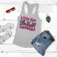 Groovy Save The Boo Bees Funny Breast Cancer Halloween Retro V2 Women Flowy Tank