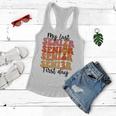 Retro My Last First Day Senior 2023 First Day Of High School Women Flowy Tank