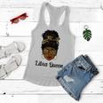 Womens Libra Queen Leopard Black September Melanin Birthday Women Flowy Tank