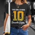 10Th Birthday Glow Party This Girl Is Now 10 Double Digits Gift Unisex T-Shirt Gifts for Her