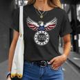 1776 American Flag Eagle Unisex T-Shirt Gifts for Her