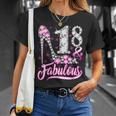 18 Years Old 18 & Fabulous 18Th Birthday Pink Diamond T-shirt Gifts for Her