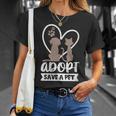 Womens Adopt Save A Pet Cat & Dog Lover Pet Adoption Rescue Gift  Unisex T-Shirt