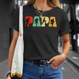 Firefighter Funny Papa Firefighter Fathers Day For Dad Unisex T-Shirt