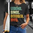 29 Years Old Legend Since October 1993 29Th Birthday V2 T-shirt Gifts for Her
