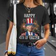 4Th Of Easter Funny Happy 4Th Of July Anti Joe Biden Unisex T-Shirt Gifts for Her