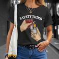4Th Of July Firecracker Safety Third Funny Fireworks Gift Unisex T-Shirt Gifts for Her