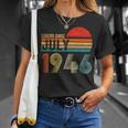 76 Years Old Retro Birthday Gifts Legend Since July 1946 Unisex T-Shirt Gifts for Her