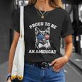 American Cat 4Th Of July Funny Unisex T-Shirt Gifts for Her