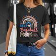 American Flag Baseball Funny 4Th Of July Unisex T-Shirt Gifts for Her