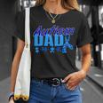Autism Dad Awareness Ribbon Tshirt Unisex T-Shirt Gifts for Her