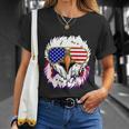 Bald Eagle With Mullet 4Th Of July American Flag Gift Unisex T-Shirt Gifts for Her