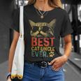 Best Cat Uncle Ever Vintage Cat Lover Cool Sunglasses Funny Unisex T-Shirt Gifts for Her