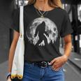 Bigfoot Night Stroll Cool Full Moon Night & Trees Sasquatch T-shirt Gifts for Her