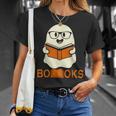 Booooks Ghost Boo Read Books Library Teacher Halloween Cute V3 T-shirt Gifts for Her