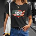 Cheerful Happy Independence Day Artwork Gift Happy 4Th Of July Gift Unisex T-Shirt Gifts for Her