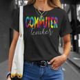 Computer Teacher Tie Dye School Appreciation T-shirt Gifts for Her