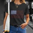 Cow American Flag Us 4Th Of July Farm Unisex T-Shirt Gifts for Her