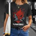 Cyberpunk Cyborg Samurai Unisex T-Shirt Gifts for Her